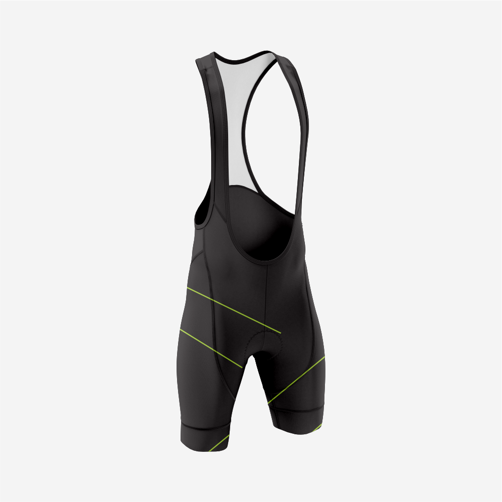 Men’s Long Sleeve Bike Jersey and Bib Shorts Set - Apple Green