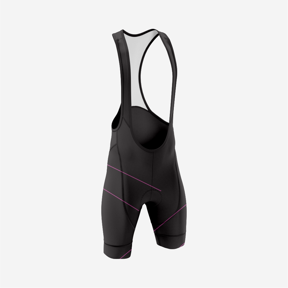 Men’s Long Sleeve Cycling Top and Bib Shorts Set - Dark Lavender