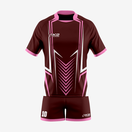 Custom Dark Sienna Rugby Gear for Your Team - K2 Sportswear | Custom Sports Uniforms & Apparels - K2 Sportswear