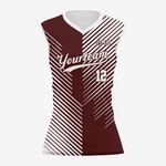 Dark Brown Custom Softball Sleeveless V Neck Uniform/Kit - K2 Sportswear | Custom Sports Uniforms & Apparels - K2 Sportswear