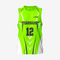 Custom Men's Green Yellow Lacrosse Pinnie