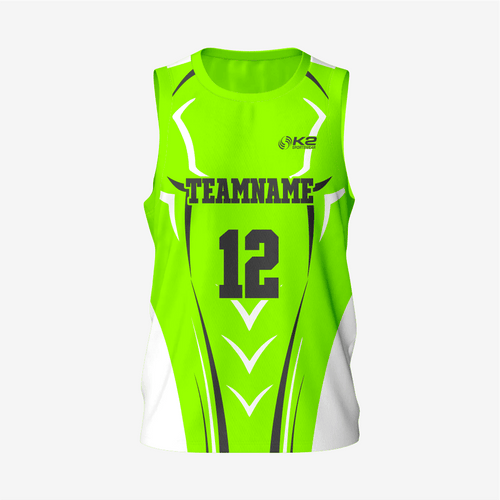 Custom Men's Green Yellow Lacrosse Pinnie - K2 Sportswear | Custom Sports Uniforms & Apparels - K2 Sportswear