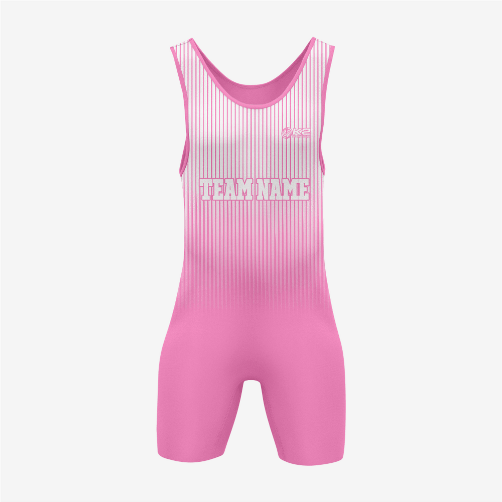 Personalized Pink Wrestling Singlet – Premium Quality