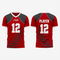 Custom Red Football Fan Jersey for Men & Women