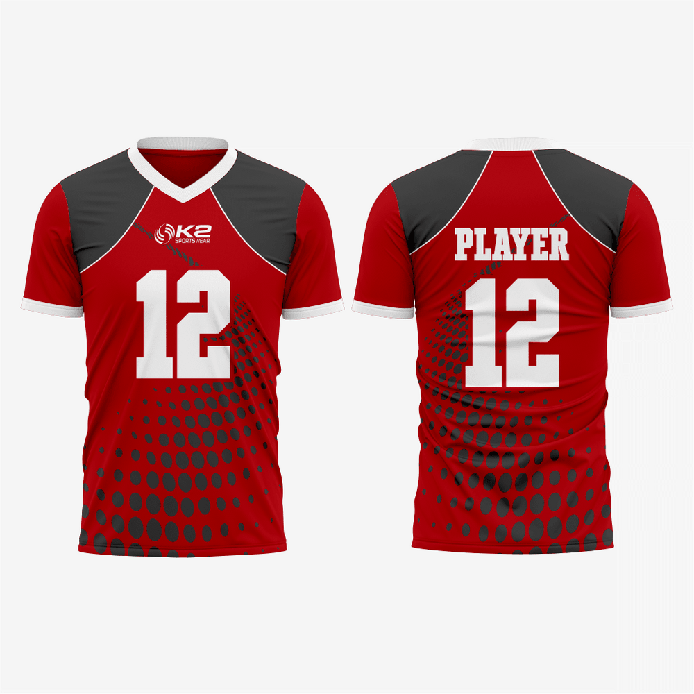 Custom Red Football Fan Jersey for Men & Women