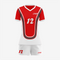 Personalized Red Volleyball Uniform Set for Athletes