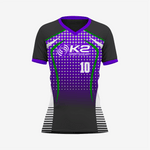 Custom Indigo/Black Softball V-Neck Jersey for Men/Women - K2 Sportswear | Custom Sports Uniforms & Apparels - K2 Sportswear
