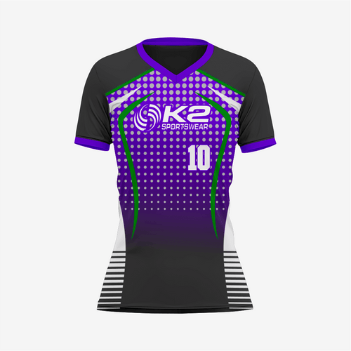 Custom Indigo/Black Softball V-Neck Jersey for Men/Women - K2 Sportswear | Custom Sports Uniforms & Apparels - K2 Sportswear