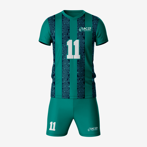 Premium Custom Dark Green Volleyball Uniform Set - K2 Sportswear | Custom Sports Uniforms & Apparels - K2 Sportswear