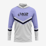 Custom Softball T-Shirt Hoodie in Pastel Purple for Men/Women - K2 Sportswear | Custom Sports Uniforms & Apparels - K2 Sportswear
