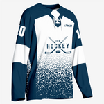 Dark Blue Custom Ice Hockey Jersey – Team Wear - K2 Sportswear | Custom Sports Uniforms & Apparels - K2 Sportswear
