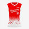Custom Softball Sleeveless V Neck Jersey – Red