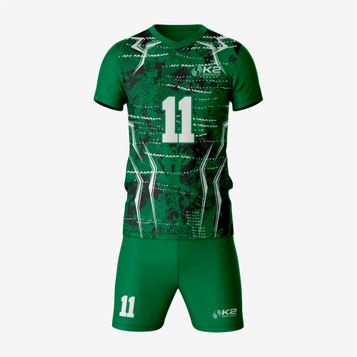 Premium Custom Green Volleyball Uniform Set - K2 Sportswear | Custom Sports Uniforms & Apparels - K2 Sportswear