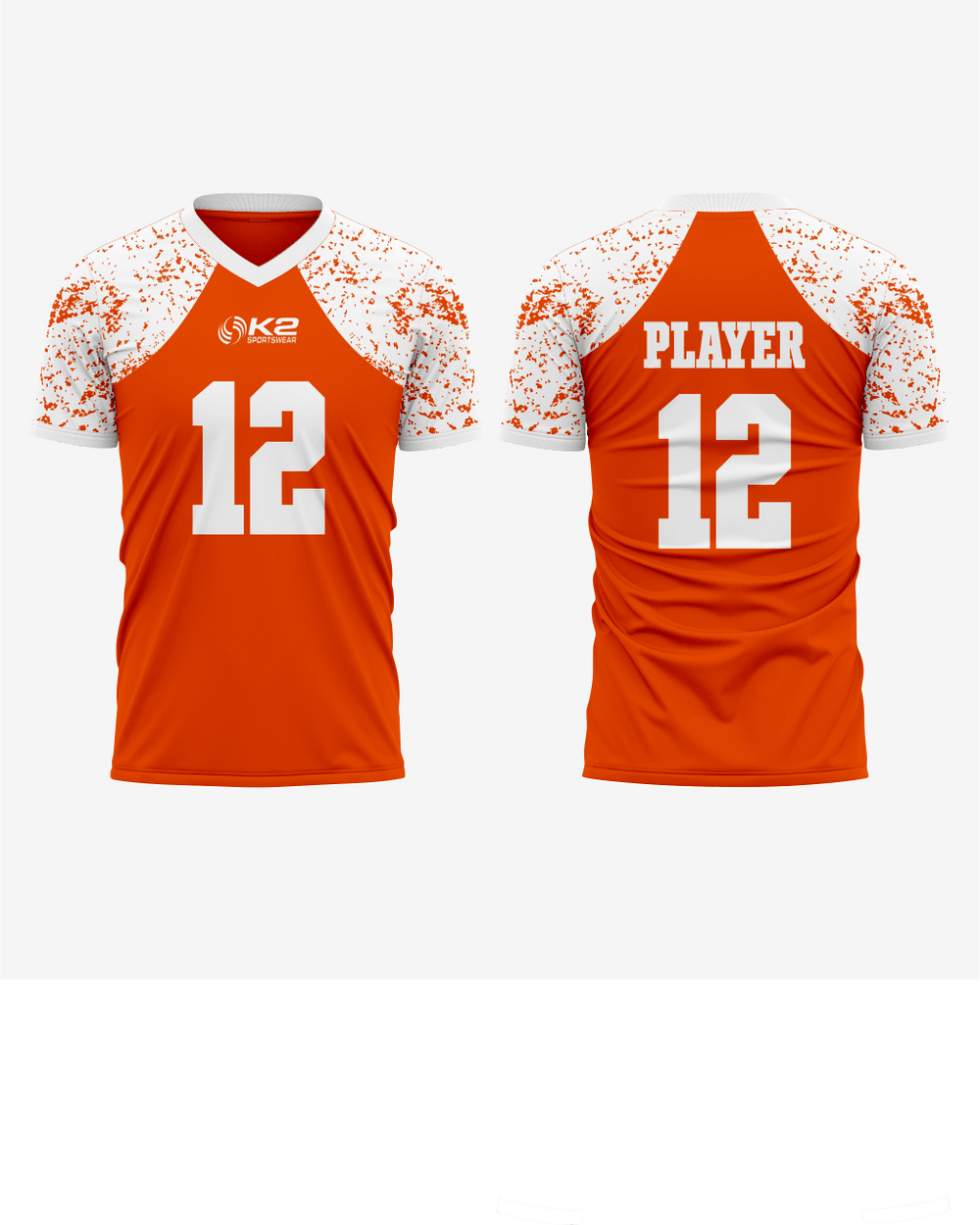 Custom Orange Football Fan Jersey for Men & Women