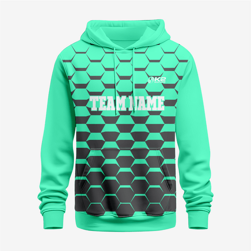 Custom Wrestling Hoodie in Paris Green – Athletic Fit - K2 Sportswear | Custom Sports Uniforms & Apparels - K2 Sportswear