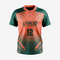 Men/Women Custom Softball 2 Button Jersey in Red