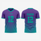 Personalized Purple Football Fan Jersey for Men & Women