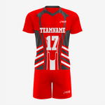 Custom Lacrosse Uniform in Red/Black - K2 Sportswear | Custom Sports Uniforms & Apparels - K2 Sportswear