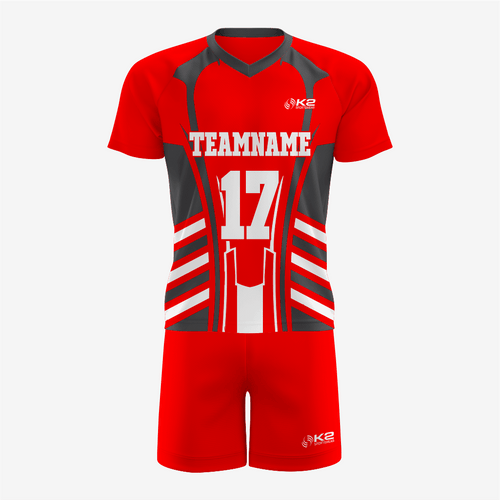 Custom Lacrosse Uniform in Red/Black - K2 Sportswear | Custom Sports Uniforms & Apparels - K2 Sportswear