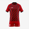 Personalized Rugby Jersey & Shorts Set in Dark Red