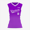 Purple Custom Softball Sleeveless V Neck Jersey