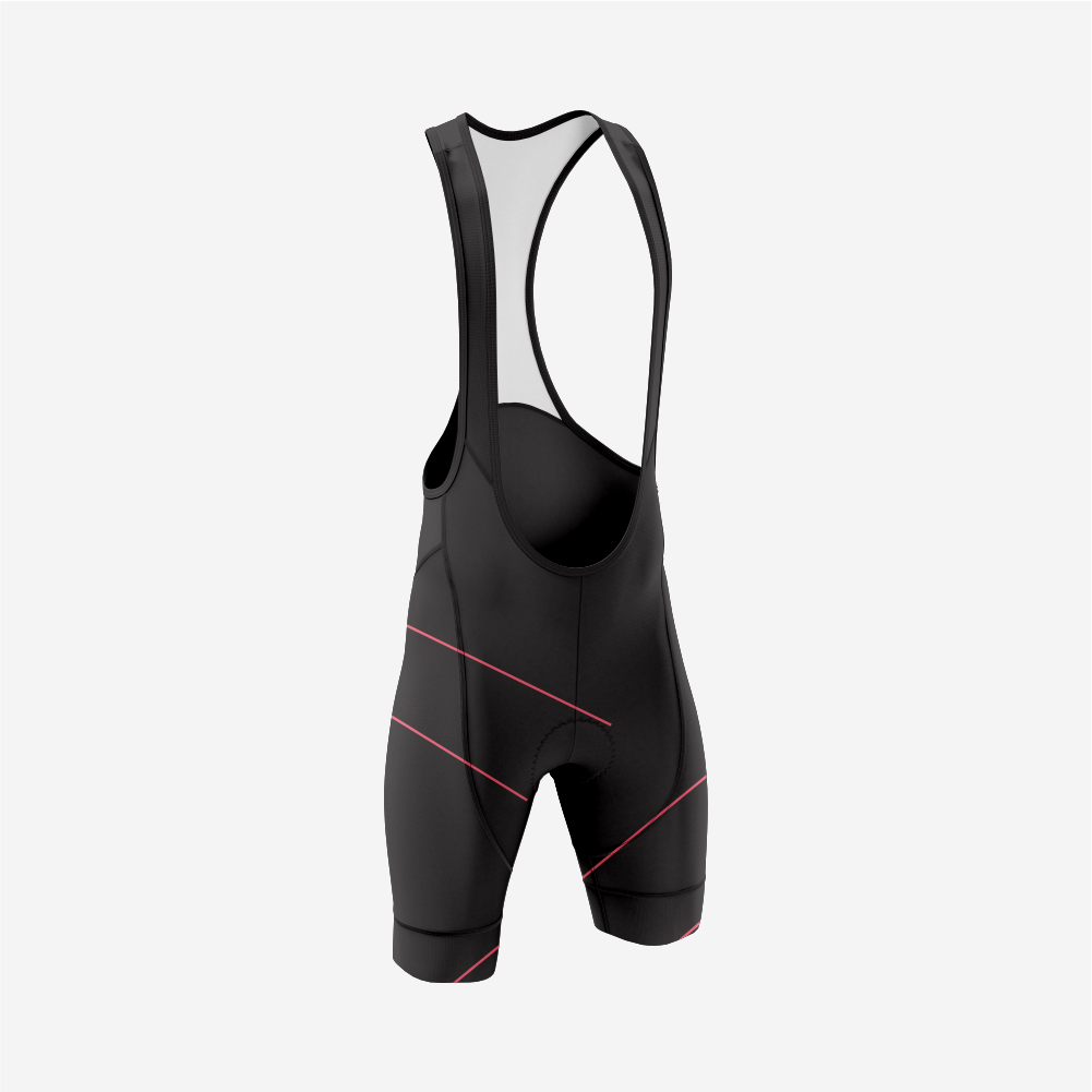 Men’s Long Sleeve Cycling Top and Bib Shorts Set - Rose Gold
