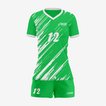 Team Ready Custom Paris Green Volleyball Uniform Set for Winning Teams - K2 Sportswear | Custom Sports Uniforms & Apparels - K2 Sportswear