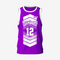 Men's Personalized Purple Lacrosse Pinnie