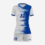 Personalized Blue/White Volleyball Uniform Set for Winning Teams - K2 Sportswear | Custom Sports Uniforms & Apparels - K2 Sportswear