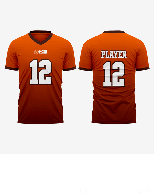 Personalized Orange Football Fan Jersey for Men & Women