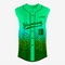 Custom Green Sleeveless Full Button Softball Jersey – Men/Women/Youth