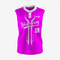 Premium Magenta Sleeveless Softball Jersey with 2 Buttons
