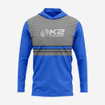 Personalized Softball T-Shirt Hoodie in Blue for Men/Women - K2 Sportswear | Custom Sports Uniforms & Apparels - K2 Sportswear
