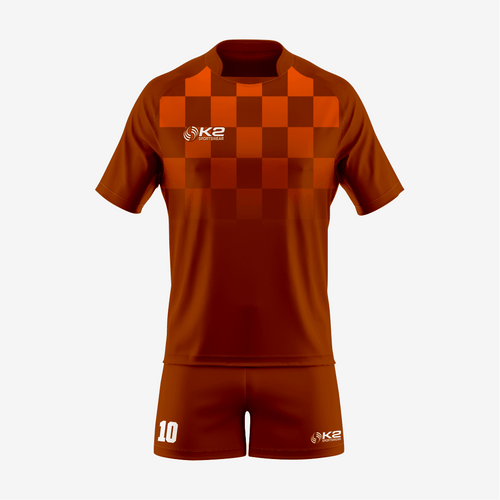 Customized Rugby Uniform Set in Rosewood - K2 Sportswear | Custom Sports Uniforms & Apparels - K2 Sportswear