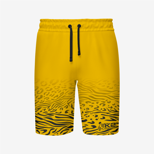 Custom Wrestling Regular Shorts in Yellow/Black - K2 Sportswear | Custom Sports Uniforms & Apparels - K2 Sportswear