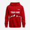 Dark Red Custom Wrestling Hoodie – Personalized Team Gear