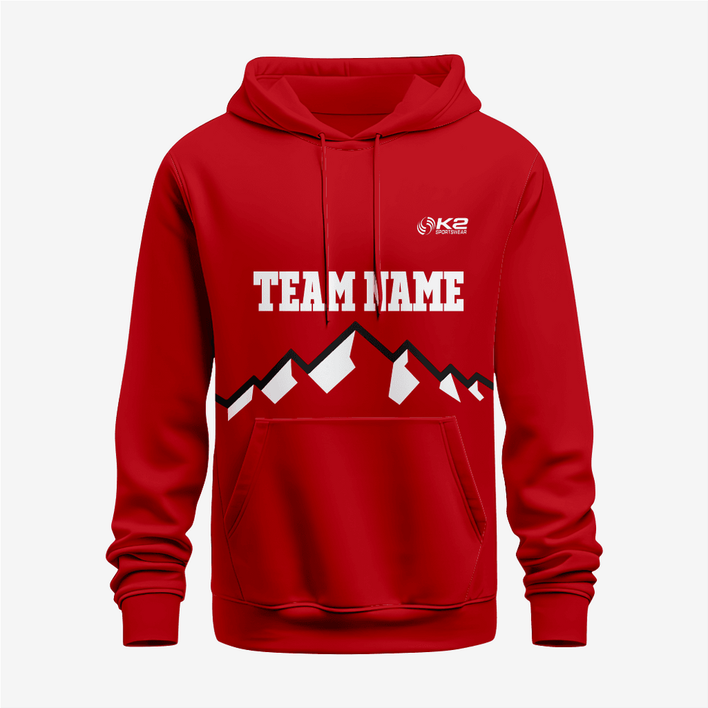 Dark Red Custom Wrestling Hoodie – Personalized Team Gear