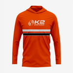 Custom Softball T-Shirt Hoodie in Red/Bronze for Men/Women - K2 Sportswear | Custom Sports Uniforms & Apparels - K2 Sportswear