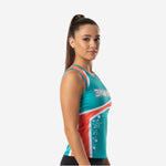 Custom Sleeveless Cheerleading Shell - Cadet Blue Tank Top Uniform