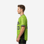 Custom Baseball Team Jersey in Apple Green - Full Button Custom Name & Number