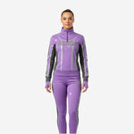 Custom Cheerleading Tracksuit Set Purple - Half Zip Warmup Jacket & Pants Team Suit