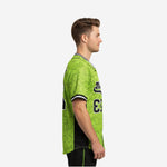 Custom Baseball Team Jersey in Apple Green - Full Button Custom Name & Number
