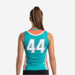 Custom Sleeveless Cheerleading Shell - Cadet Blue Tank Top Uniform
