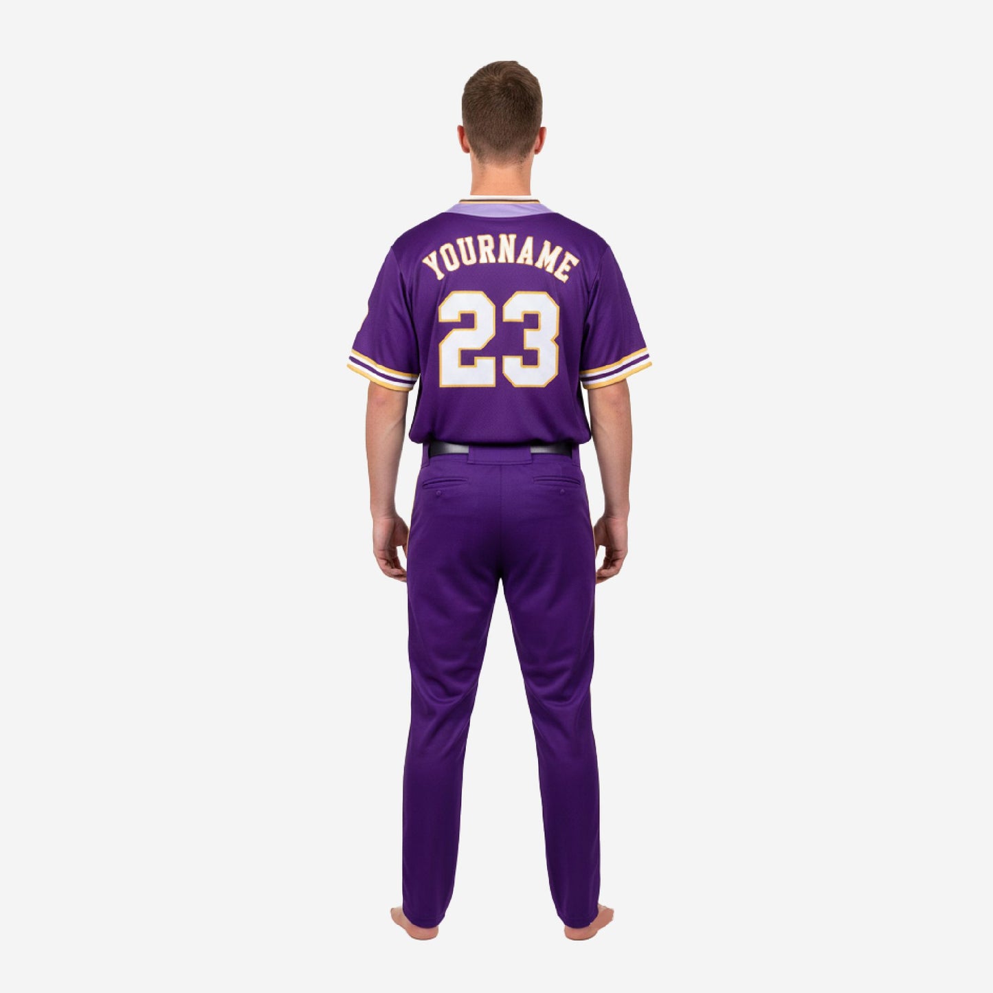 Personalized Youth Baseball Jersey & Pants - Custom Team Uniform Set in Purple
