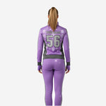 Custom Cheerleading Tracksuit Set Purple - Half Zip Warmup Jacket & Pants Team Suit