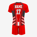 Custom Lacrosse Uniform in Red/Black - K2 Sportswear | Custom Sports Uniforms & Apparels - K2 Sportswear