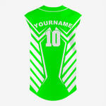 Personalized Electric Green Sleeveless Full Button Softball Jersey – Pro Fit - K2 Sportswear | Custom Sports Uniforms & Apparels - K2 Sportswear