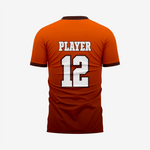Personalized Orange Football Fan Jersey for Men & Women - K2 Sportswear | Custom Sports Uniforms & Apparels - K2 Sportswear