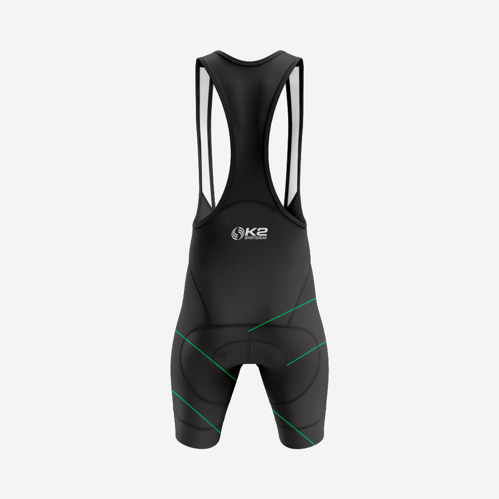 Premium Men’s Cycling Apparel – Road Cycling Jersey & Bib Shorts in Dark Green