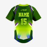 Softball Full Button Jersey – Custom Yellow Green for Teams - K2 Sportswear | Custom Sports Uniforms & Apparels - K2 Sportswear